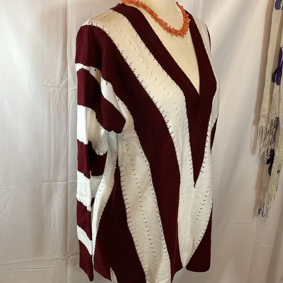 QIXING V Neck Sweater. - Picture 2 of 4